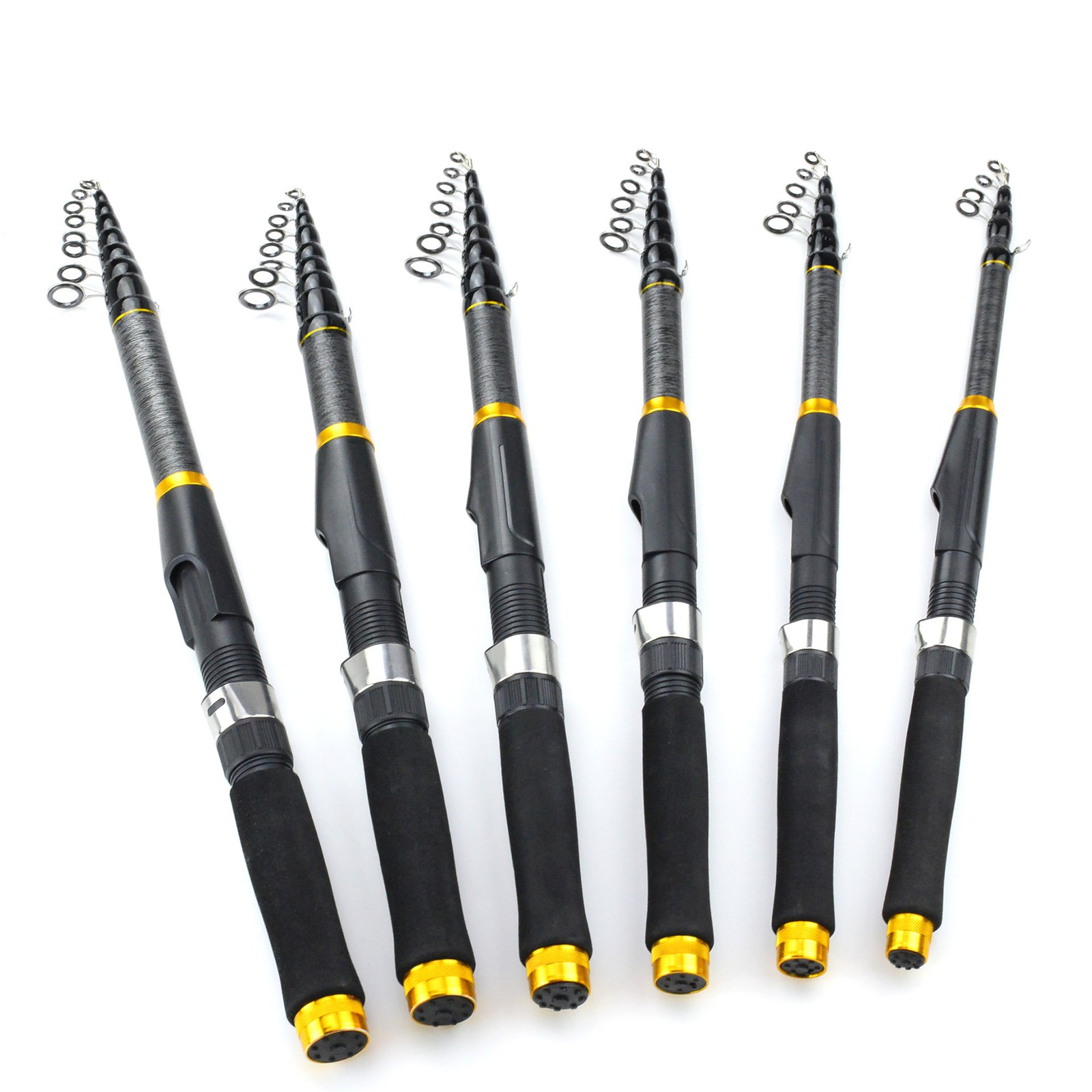 Heavy Duty Telescopic Fishing Rod Pole Sea Saltwater Freshwater 1.8m-3.6m