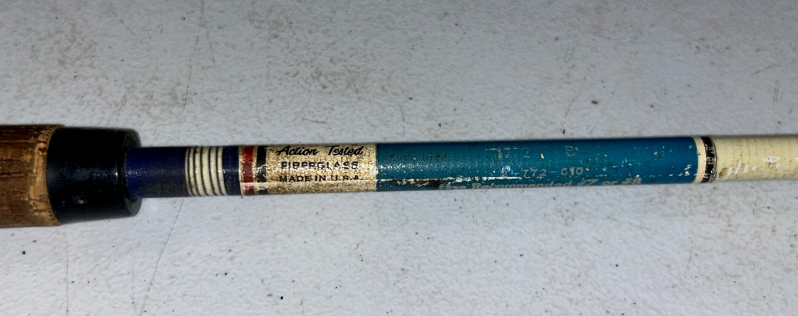 Vintage South Bend Fiberglass Fly Fishing Rod Vernley Trout Reel, 97″. 2 Piece