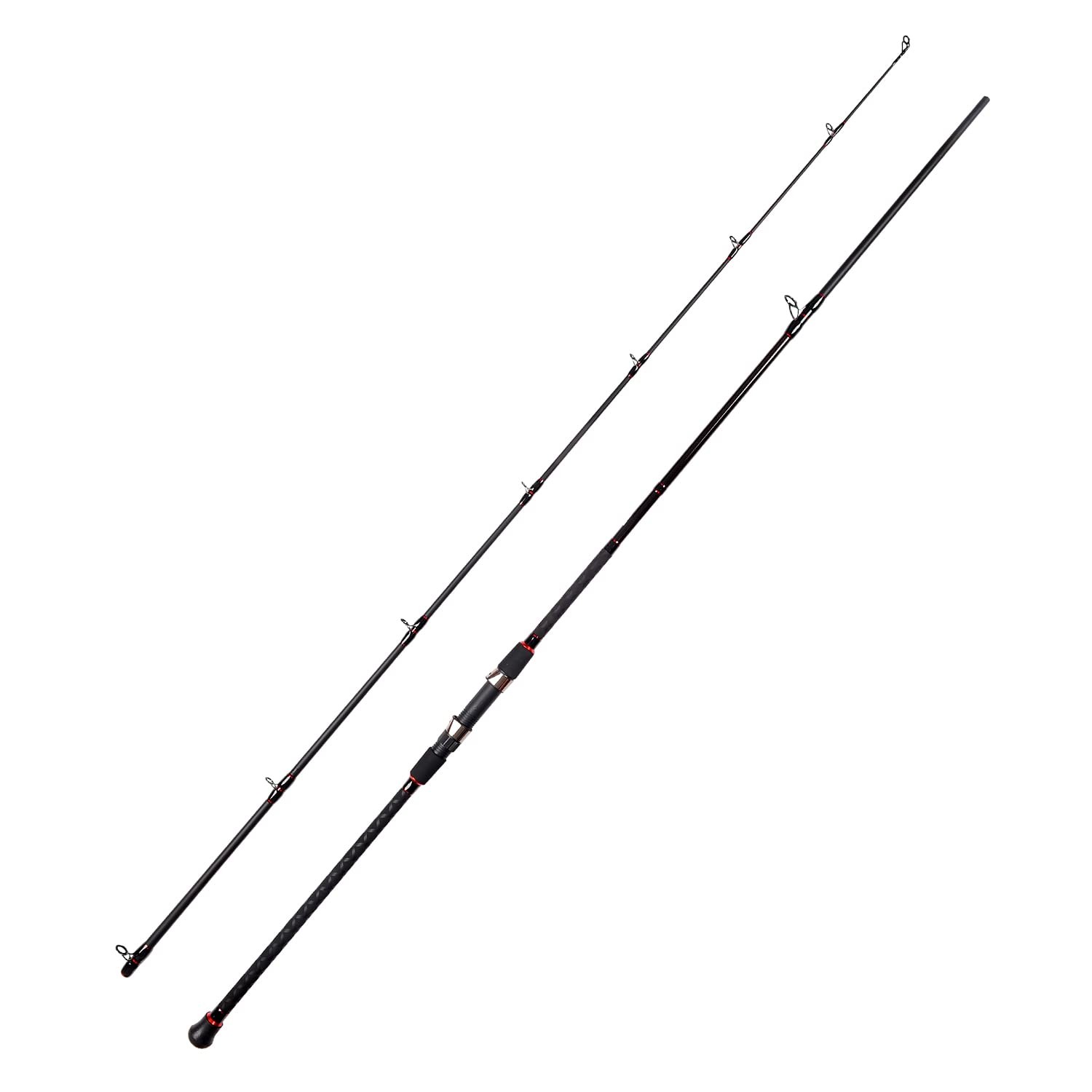Fiblink Surf Casting Fishing Rod 2-Piece Graphite Travel Baitcasting Fishing