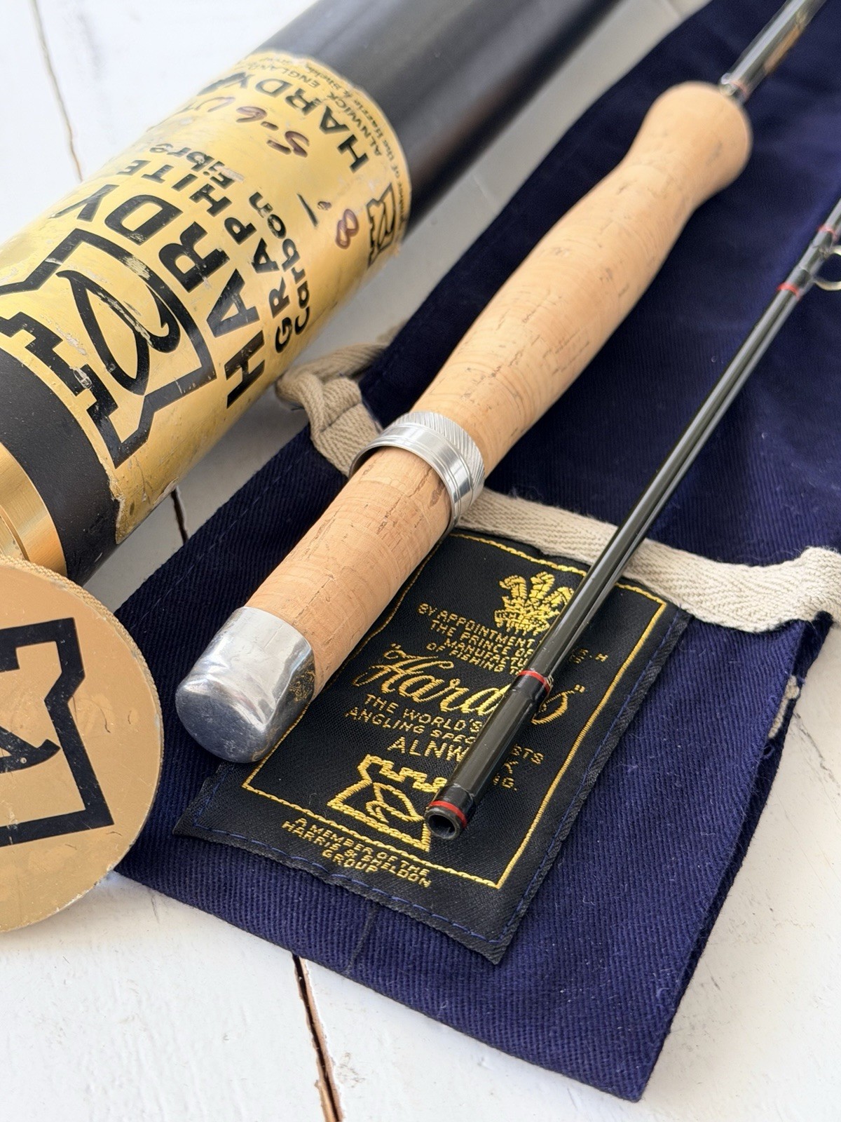 *BEAUTIFUL* *RARE* HOUSE OF HARDY ENGLAND # 5/6 8′ Graphite Carbon Fibre Rod🔥